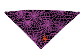 Spider Web Purple Dog Bandana